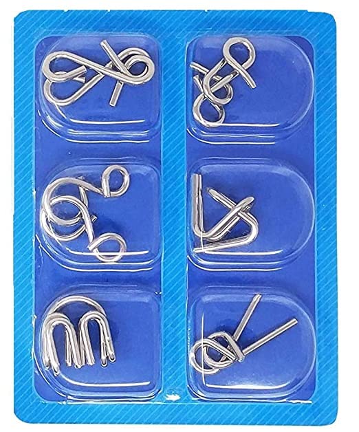 MOREL 6PCS Set Metal Interlocking Montessori Puzzle Wire IQ Mind Brain Teaser Puzzles Children Adults Interactive Game Reliever Educational Toys Random Design. Metal Puzzle Game (B0B42X9H7Y) Amazon Price History, Amazon Price Tracker
