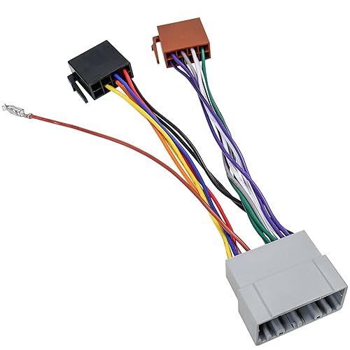 Reemplazo de cable estéreo de radio de coche ISO para Dodge RAM Jeep Chrysler 2002-2007 adaptador de altavoz de alimentación
