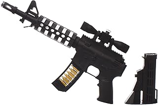 accessories shop Plastic Medium Gun Shooting Amazing Design With Sound And Light To Add More Fun For Boys - Multi Color