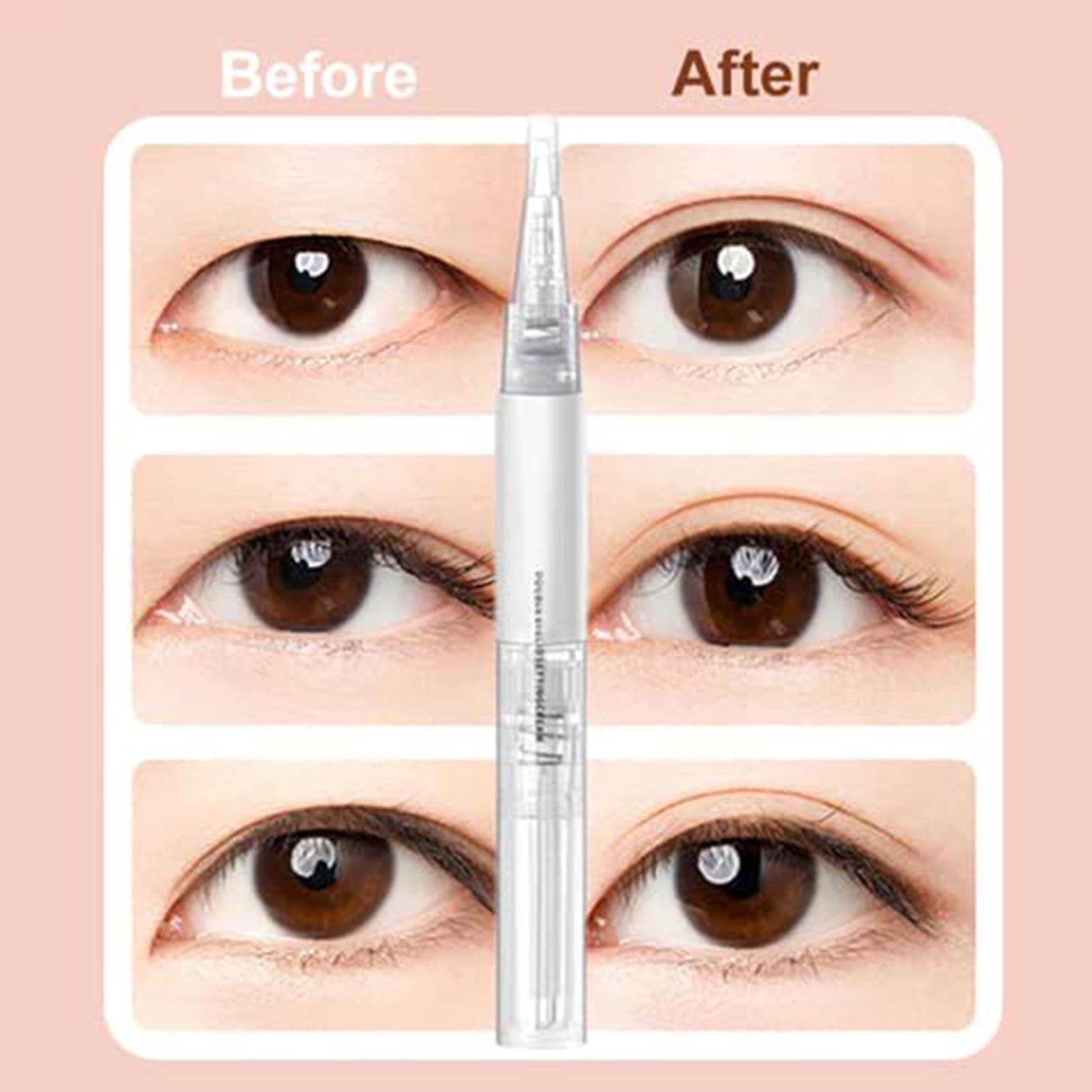 Pegamento de lápiz de párpado doble, pegamento invisible doble, crema de peinado de párpados, adhesivo duradero para levantar los párpados, crema hace que los ojos sean más grandes
