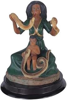 5" Santa Martha La Dominadora Statue - Saint - White - Resin - Painted - Traditional - Decoration