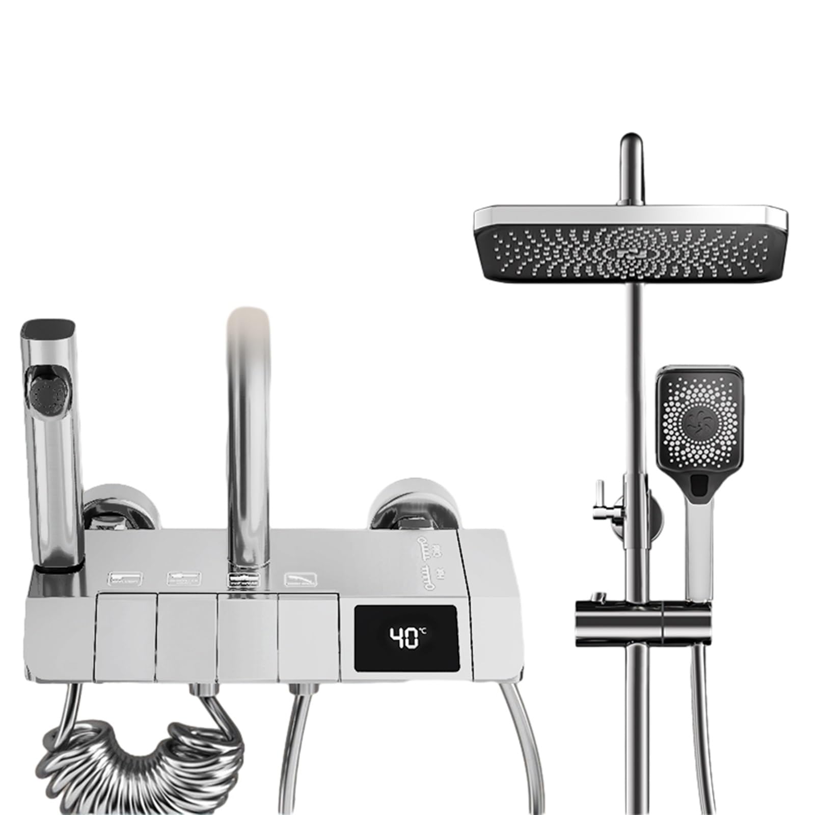 Pommeau de douche à effet pluie et système thermostatique C-82 pour transformer votre salle de bain