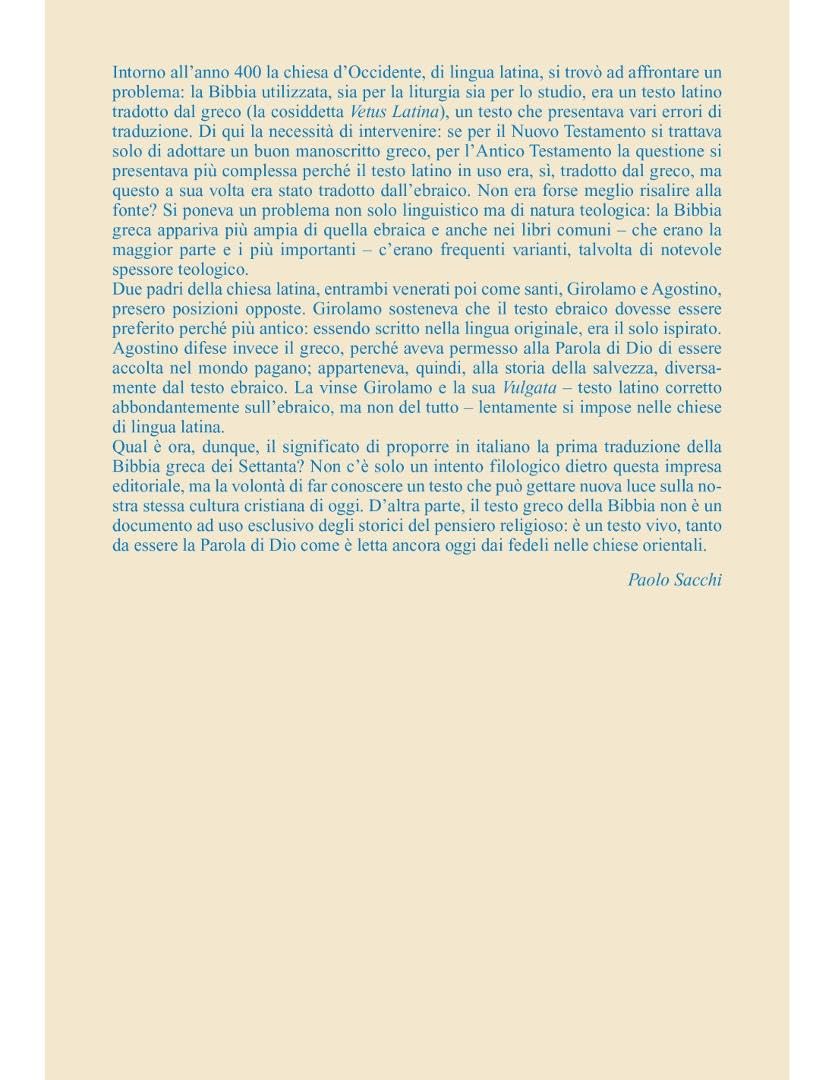 La Bibbia dei Settanta (Vol. 2/1-2)
