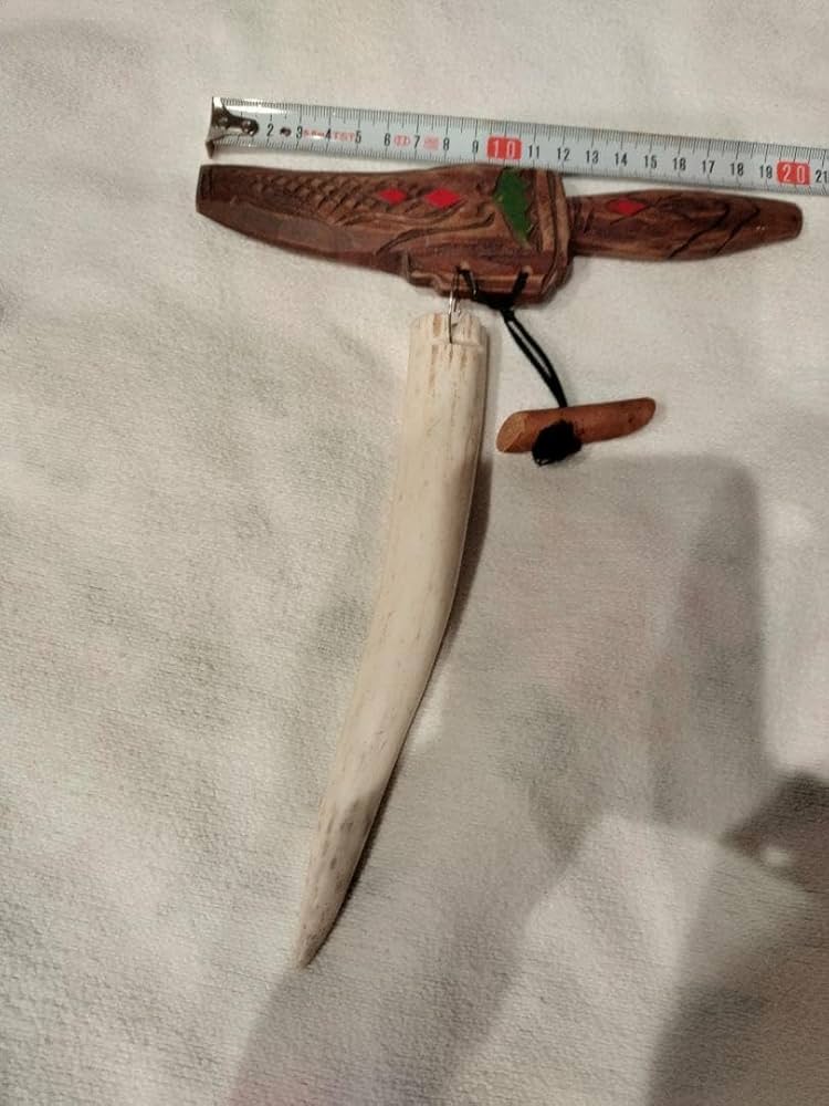 Amazon.co.jp: 品 アイヌ刀（マキリ）+本物鹿の角 : おもちゃ