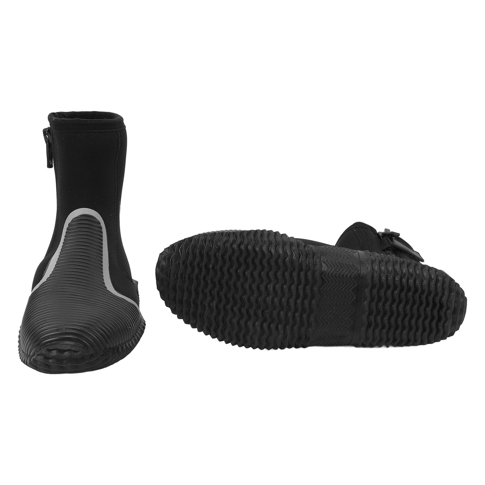 POENVFPO Buty do Nurkowania z Neoprenu 5 Mm, Antypoślizgowe Buty do Wody z miękką podszewką, Nurkowania z rurką, Snorkelingu, Raftingu, Sportów Wodnych (L)