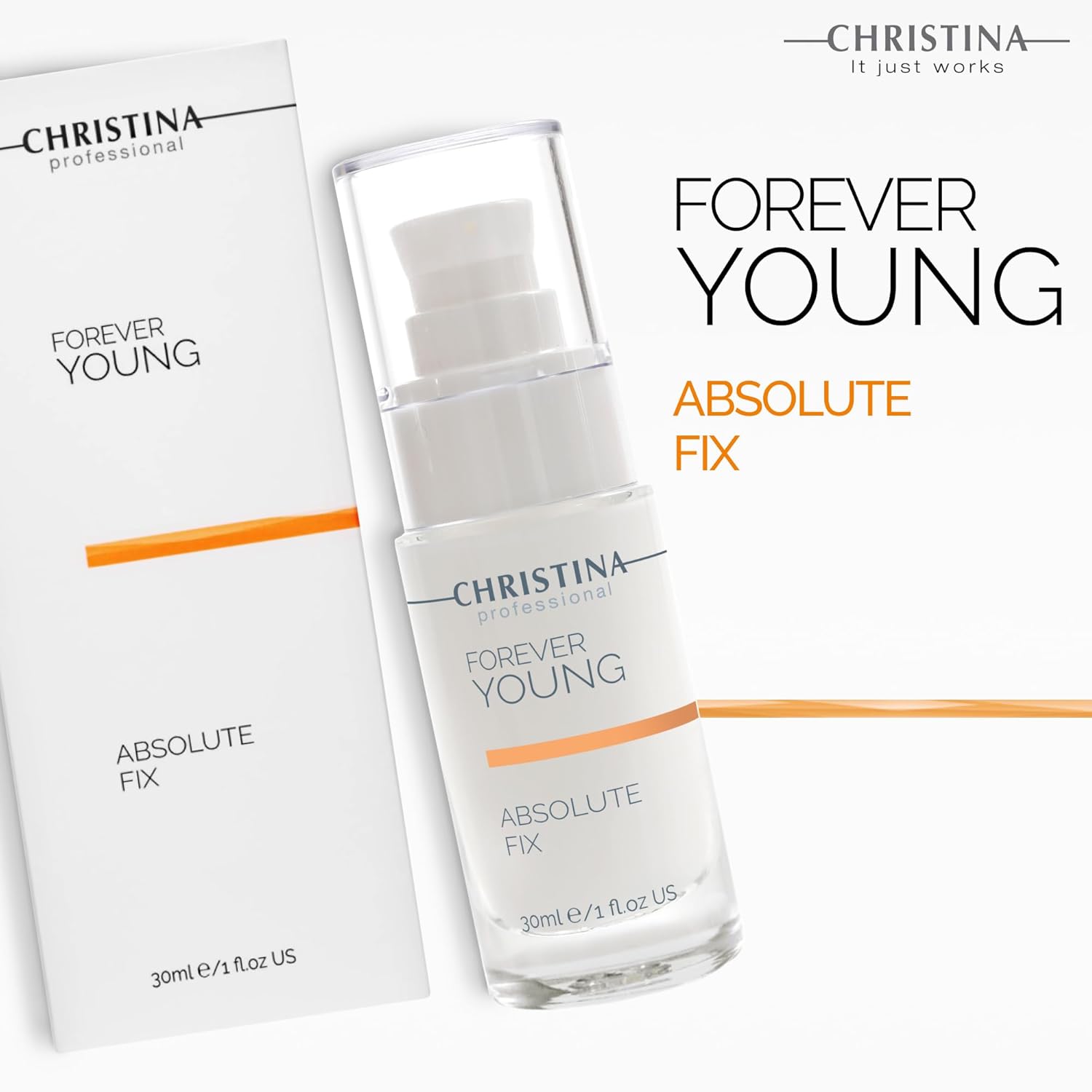 Christina Forever Young Absolute Fix Peptide Serum For Face with Vitamin C | Collagen Boosting, Skin Tightening Effect | Daily Moisturization Face Serum | For Combination, Dry, Normal Skin 30ml - Image 6