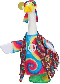 Gaggleville Hippie Goose Outfit, Fits Large 23" H Statue, by Fox Valley Traders