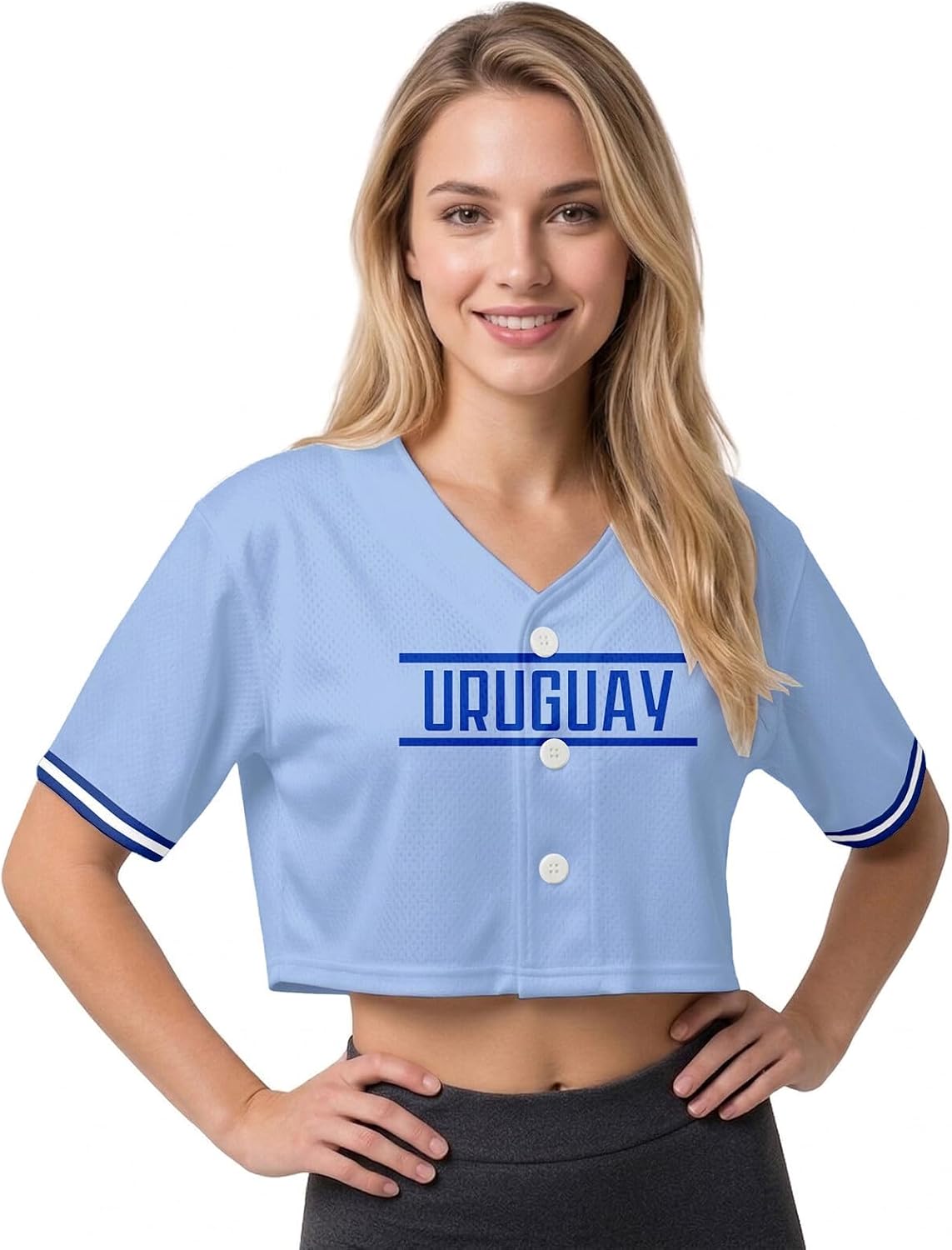 Football Jersey Personalized Women's Crop Tops Tees Soccer Game Fans Gift Team School Suit Uniform