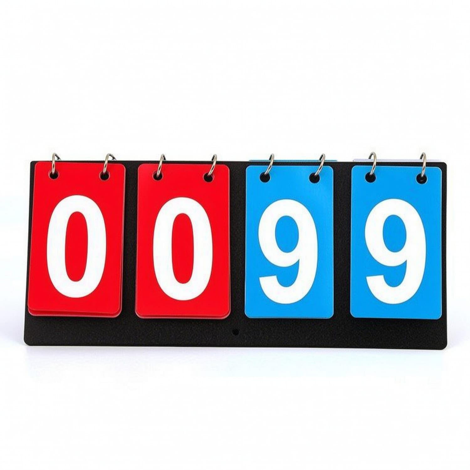 Foldable Flip Scoreboard with Number Cards Portable Flip Scoreboard Compact Manual Score Keeper Waterproof for Referees, Coaches, Schools, Table Tennis, Basketball, Gyms, Billiards, Pp 4-Gang-image-48