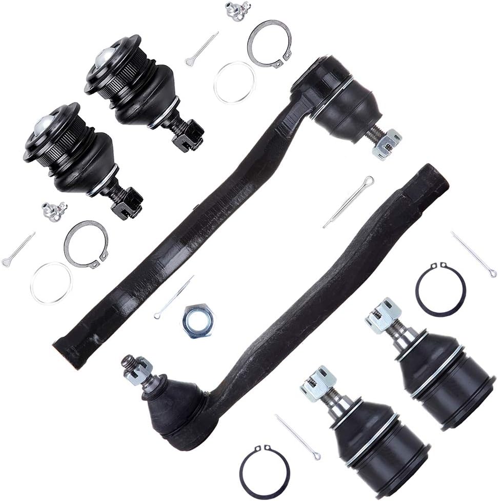 SCITOO 6-PC SET Suspension Kit For Honda For Accord For Isuzu Oasis Front Outer Tie Rod End Front Lower Ball Joint Front Upper Ball Joint