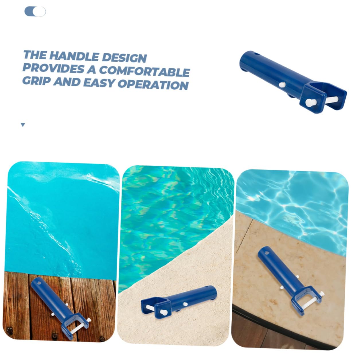 Toddmomy 4 Ensembles Poignée De Remplacement pour Aspirateur De Piscine Accessoire De Nettoyage avec Prise Ergonomique Et Installation Rapide Compatible avec Divers Modèles De 2 Pièces * 4