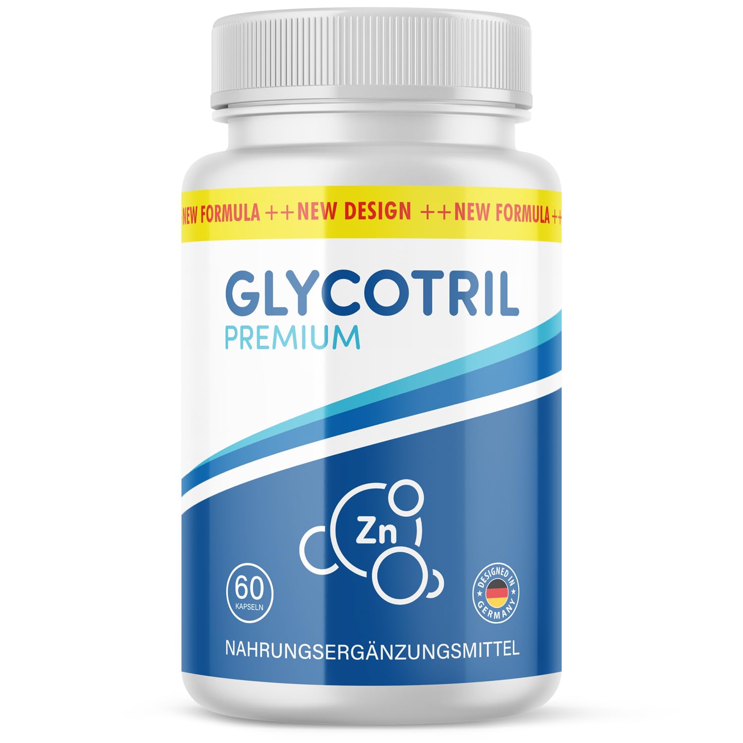 Glycotril Premium Kapseln | Für dein Wohlbefinden | mit Zink und Chrom | Inhalt 60 Kapseln