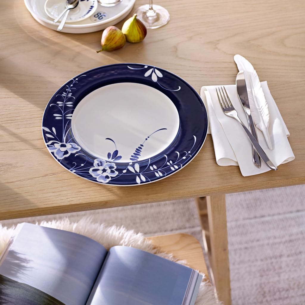 Amazon.co.jp: villeroy & boch 大皿 ホワイト、ブルー 30cm オールド