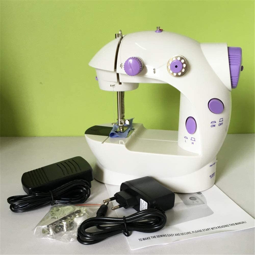 Mini maszyna do szycia, przenośna elektryczna maszyna do szycia, domowa elektryczna maszyna do szycia z lekką, lekką maszyną do szycia z zestawem akcesoriów