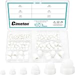 150PCS 6 Sizes Cap Nuts Assortment Kits M3 M4 M5 M6 M8 M10 Dome Head Hex Cap Nuts Hardware Nuts Hexagon Cap Nuts for Motorcycles Bicycle Furniture Screws Threaded Rods