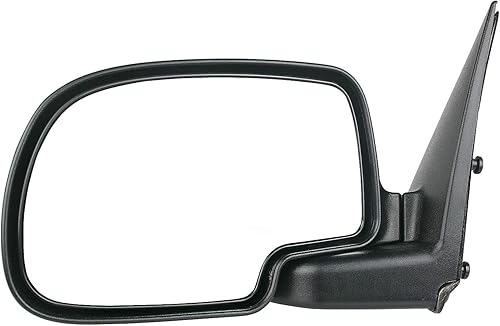 Dorman 955-068 Espejo manual para puerta remota del lado del conductor, plegable, compatible con modelos seleccionados de Chevrolet GMC, color negro