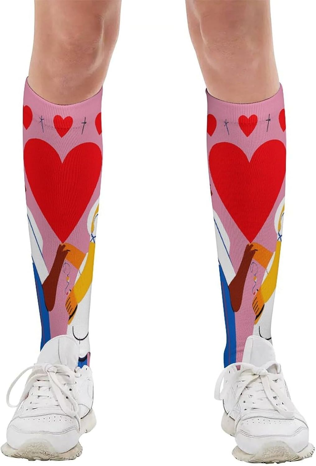 Lover’s Day Knee High Soccer Socks Moisture Wicking