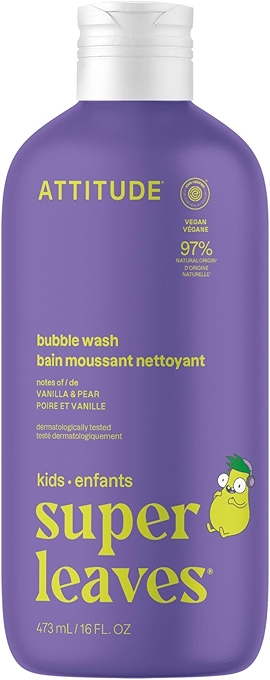 ATTITUDE 儿童泡泡洗浴液（香草和梨）