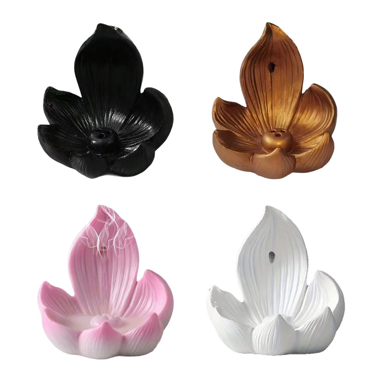 Aromatherapie-Brenner, Harz Schneiden Wasserfall Rückfluss Raschsen Aromatherapien Ornament Büro Dekorationen(White)