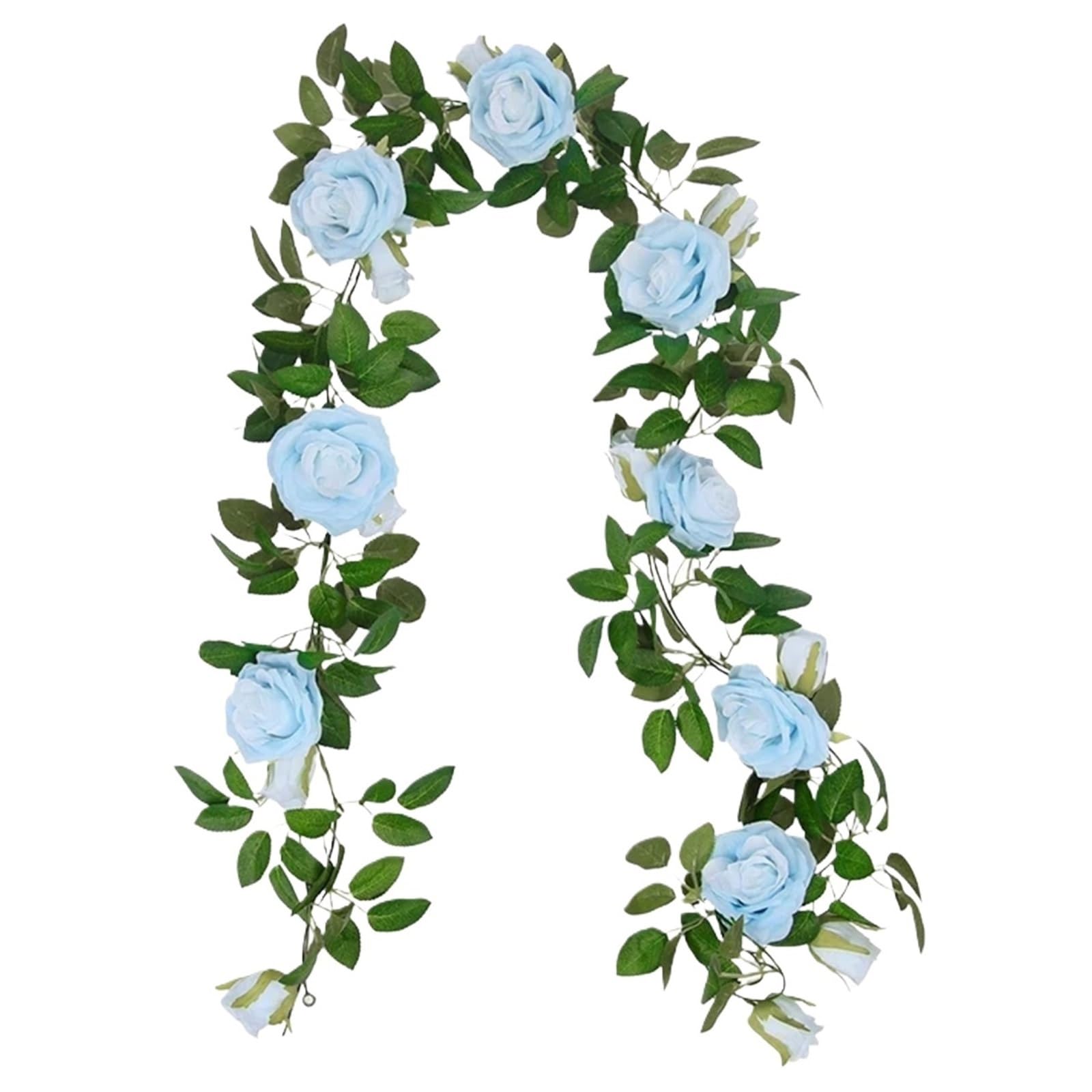 Künstliche Girlande 3 Stück künstliche Rosenrankengirlande, Seidenblumen, Hängekörbe, Pflanzen for drinnen und draußen