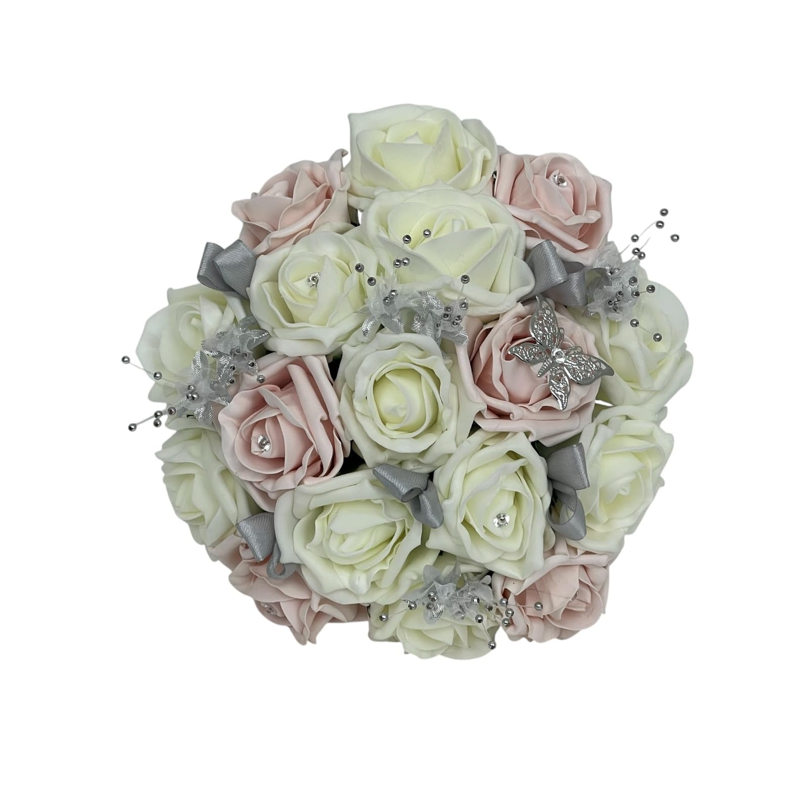 Artificial wedding bouquets blush pink (bridesmaid posy)