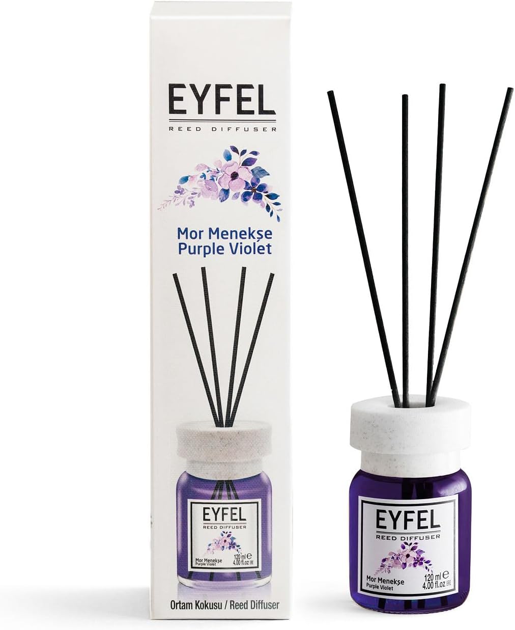 eyfel eau de parfum REED DIFFUSER-PURPLE VIOLET 120ML