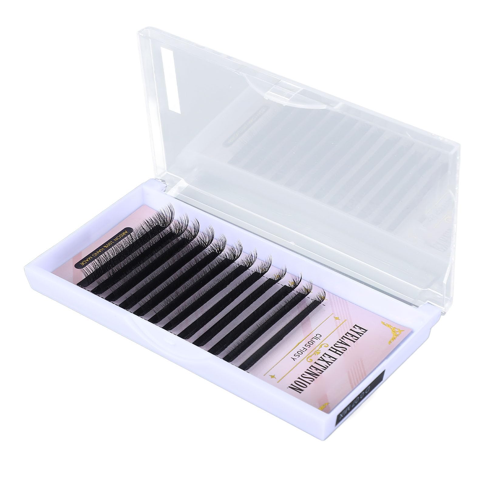 Pestañas Suaves 0.07D para Extensión de Pestañas, Postizas Individuales en Forma de Y de 8-15mm para Artistas de Maquillaje
