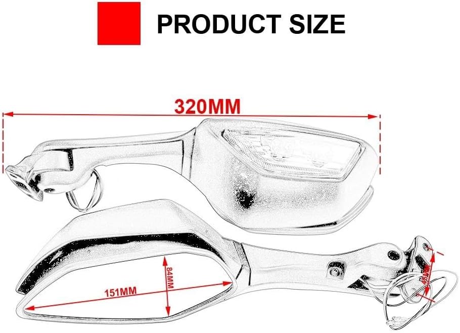サイドミラー オートバイ用リアビュー リアビュー サイドミラー