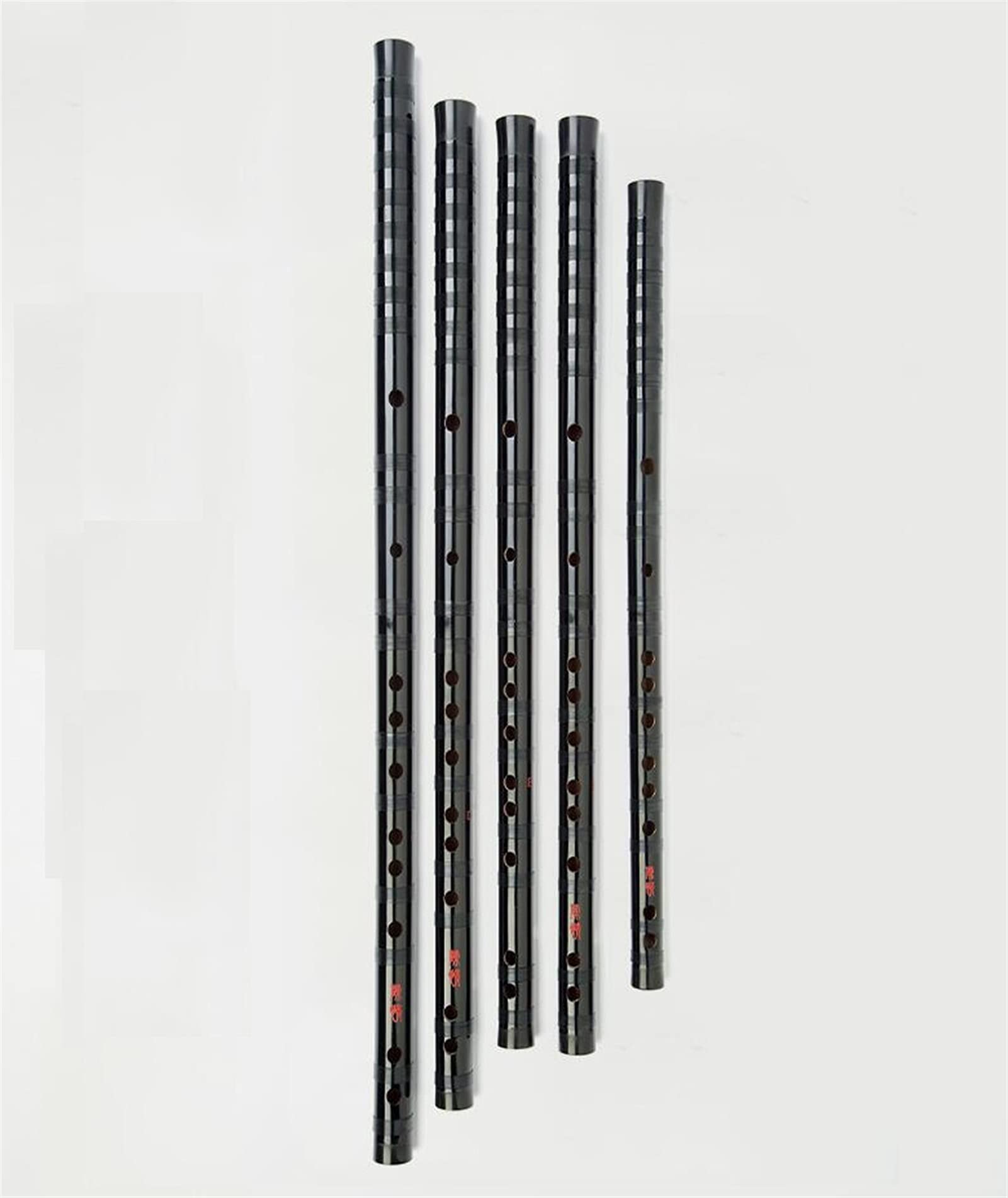 Chinesische DIZI-Klarinette-alte schwarze Bambus-Flöte traditionelles Musikinstrument - C, D, E, F, G Melodie(F)