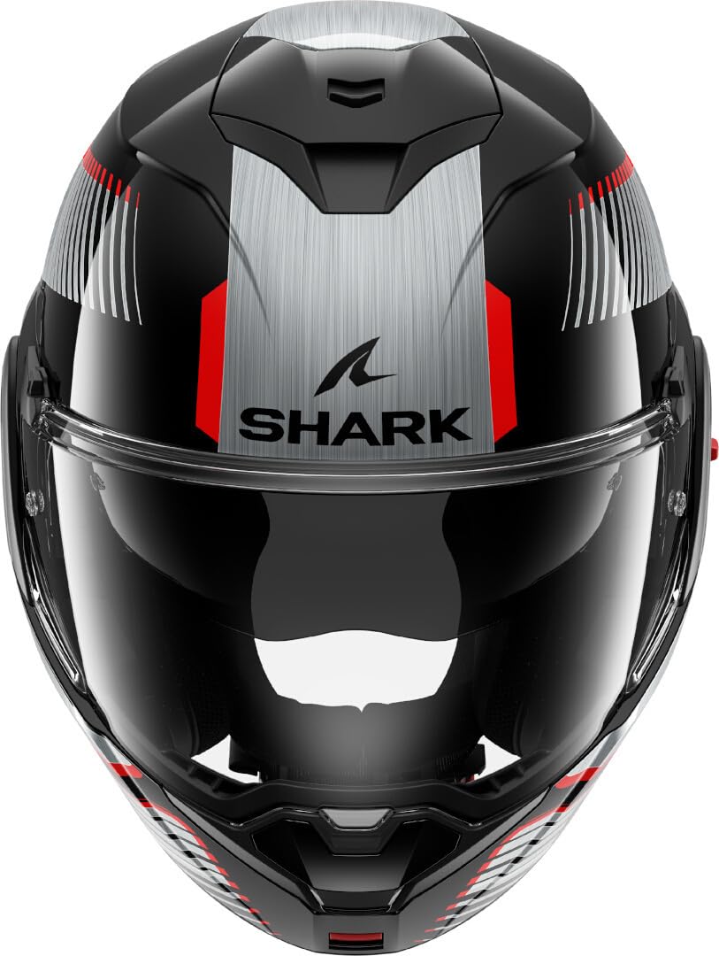 SHARK, Casco Moto Modular OXO SIKTER Black Chrome Silver Kus