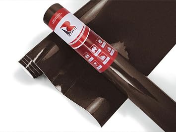 3M 180mC Chocolate Brown Metallic High-Gloss Air-Release Permanent Removable Adhesive Vinyl Roll for Craft and Sign Cutters 12in x 10ft Roll