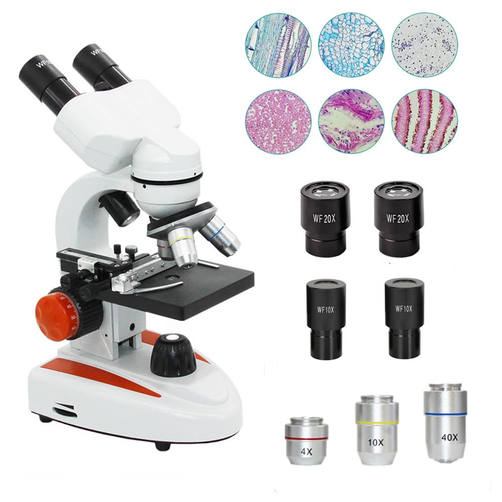 Mikroskop cyfrowy, Lornetka Mikroskopu Biologicznego 40X-2000X Dla Uczniów Laboratoryjnych, Prezent Dla Dzieci(40X-800X)
