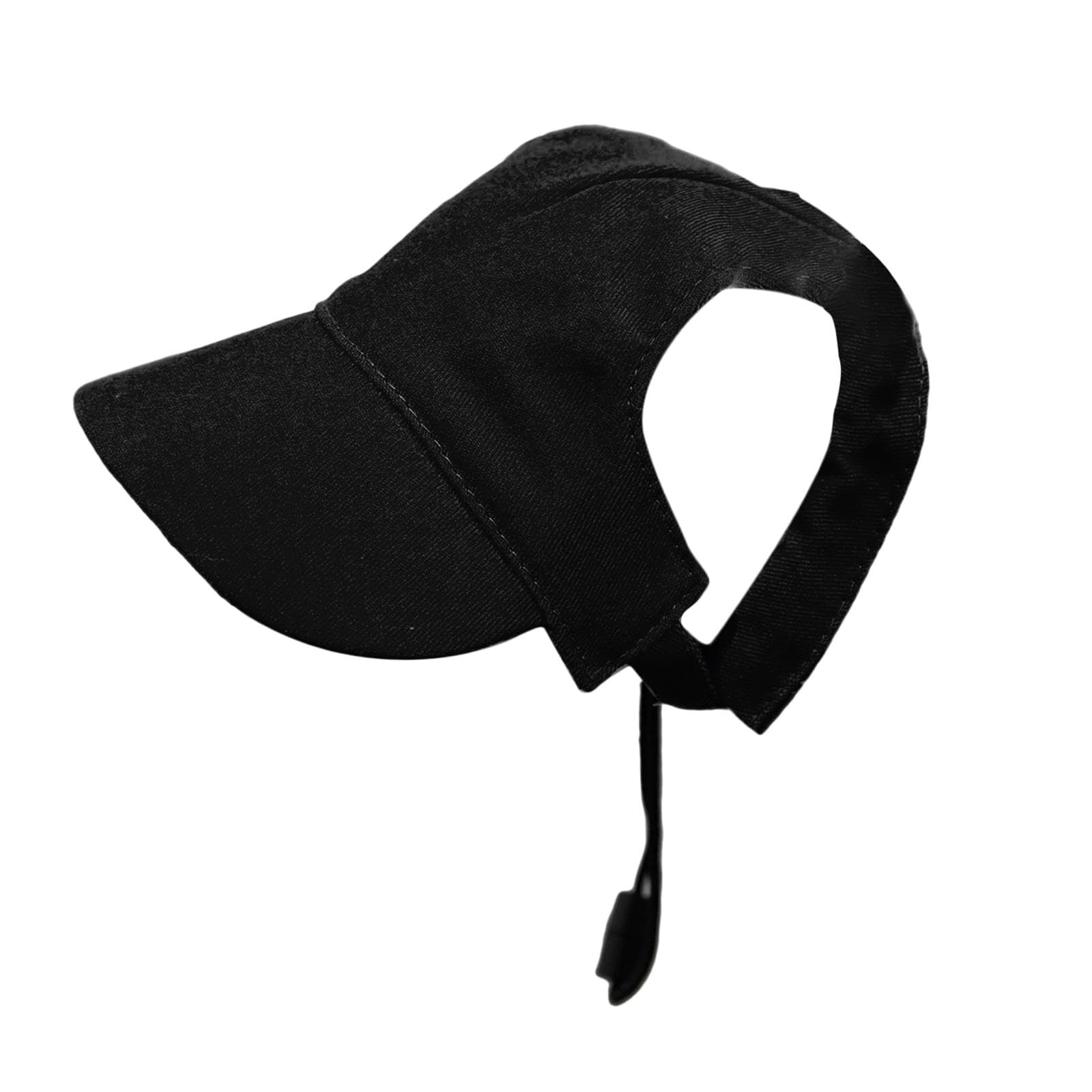 HGZLQKD Dog Baseball Cap Made of Canvas, Adjustable And Comfortable, with Ear Holes, Fashionable Pet Accessory, Sun Protection for, Black, XS