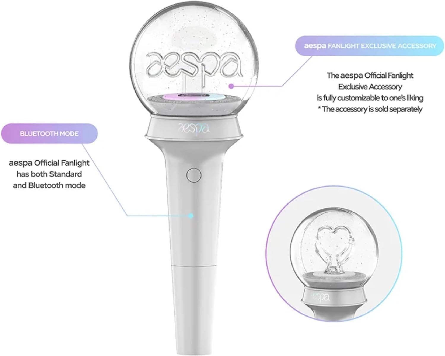 Buy Hawkeag AESPA Official Lightstick with Photocards Set Fanlight