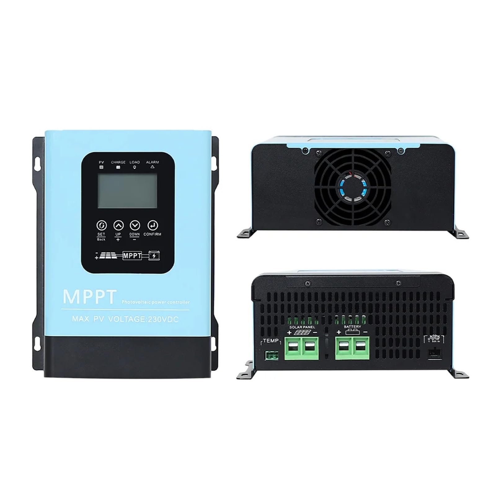 Controlador de Carga Solar Controlador de Carga Solar MPPT 60A 120A automático 12V-96V 230VDC con LCD for Sistema de Panel Solar doméstico de Litio Lifepo4(MPPT-60A)