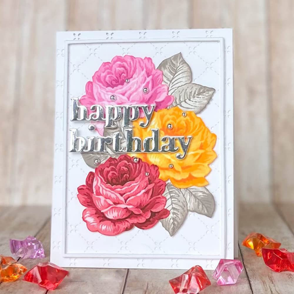 Set Fustelle E Timbri Trasparenti Per Scrapbooking - Crea Biglietti Fai