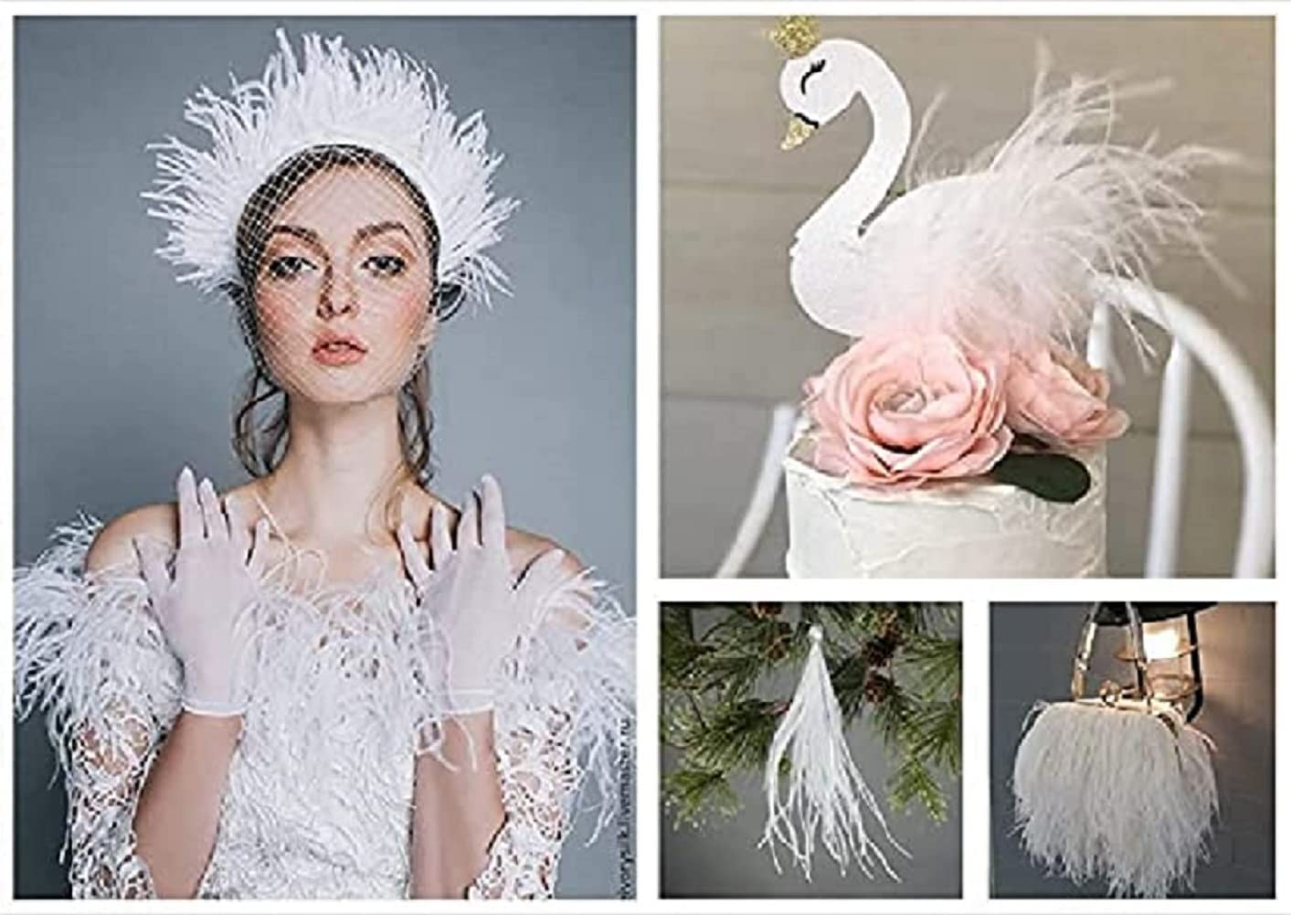 Frange En Plumes D'autruche Naturelles De 1,8 M - Noir, Pour Couture, Déco, Costumes Et Travaux Manuels