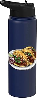 Birria Tacos On A Plate Stainless Steel Insulated Water Bottle