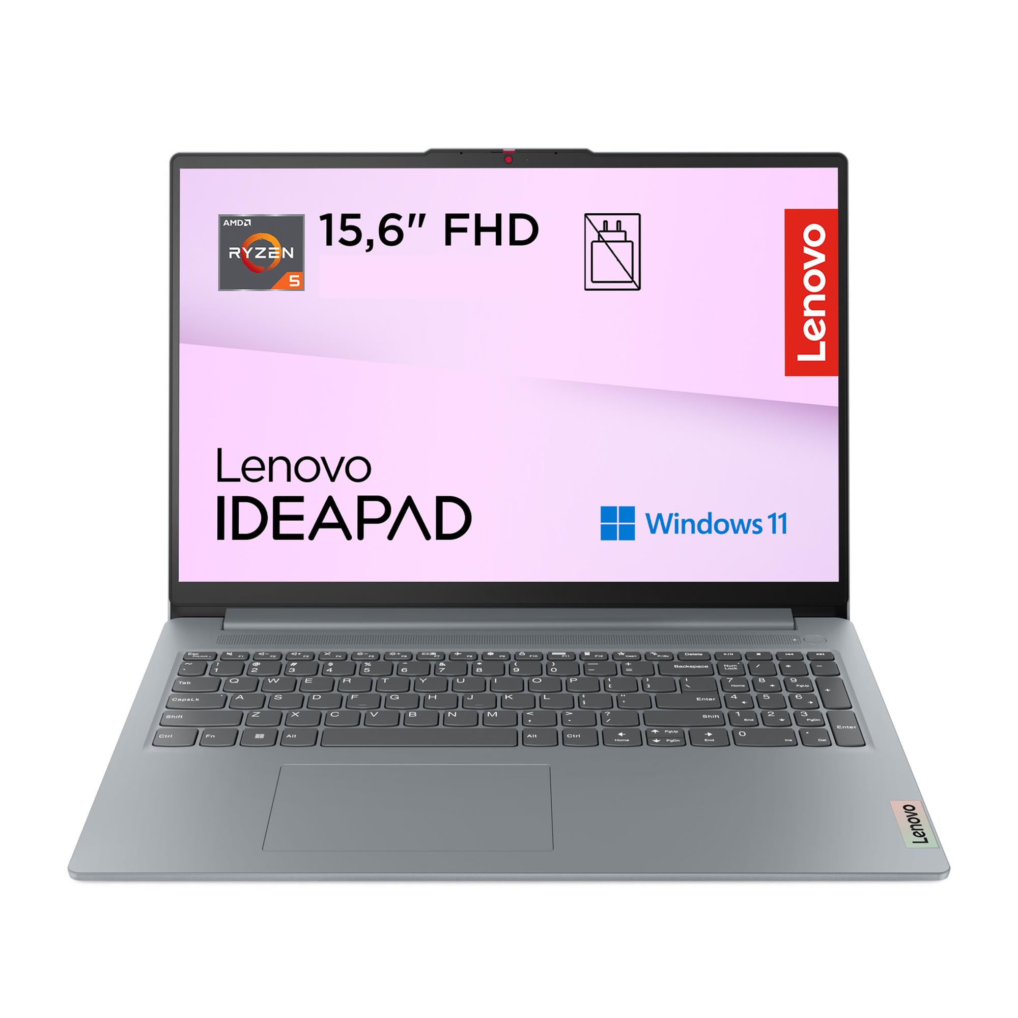 Lenovo IdeaPad Slim 3 Notebook 15" IPS, AMD Ryzen 5 40, RAM 8GB, 512GB SSD, Windows 11 Home, WiFi 6, Laptop per Casa, Ufficio, Studio, Multitasking, Uso Quotidiano - Caricatore non incluso