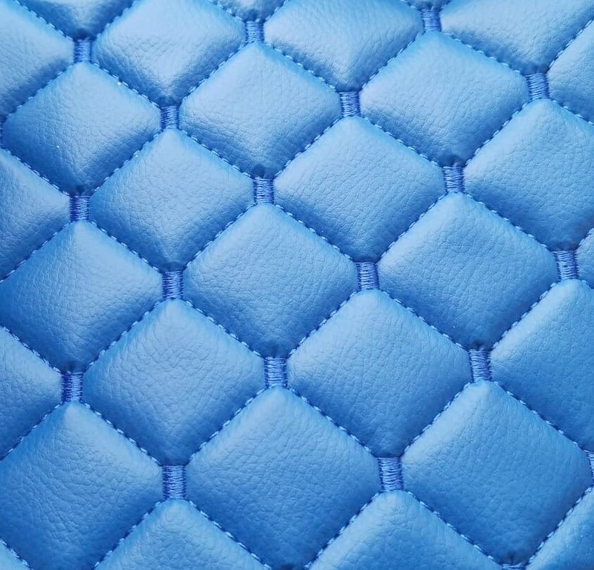 Alfombras de salpicadero de cuero ecológico azul para FH4 Euro6 con sensor