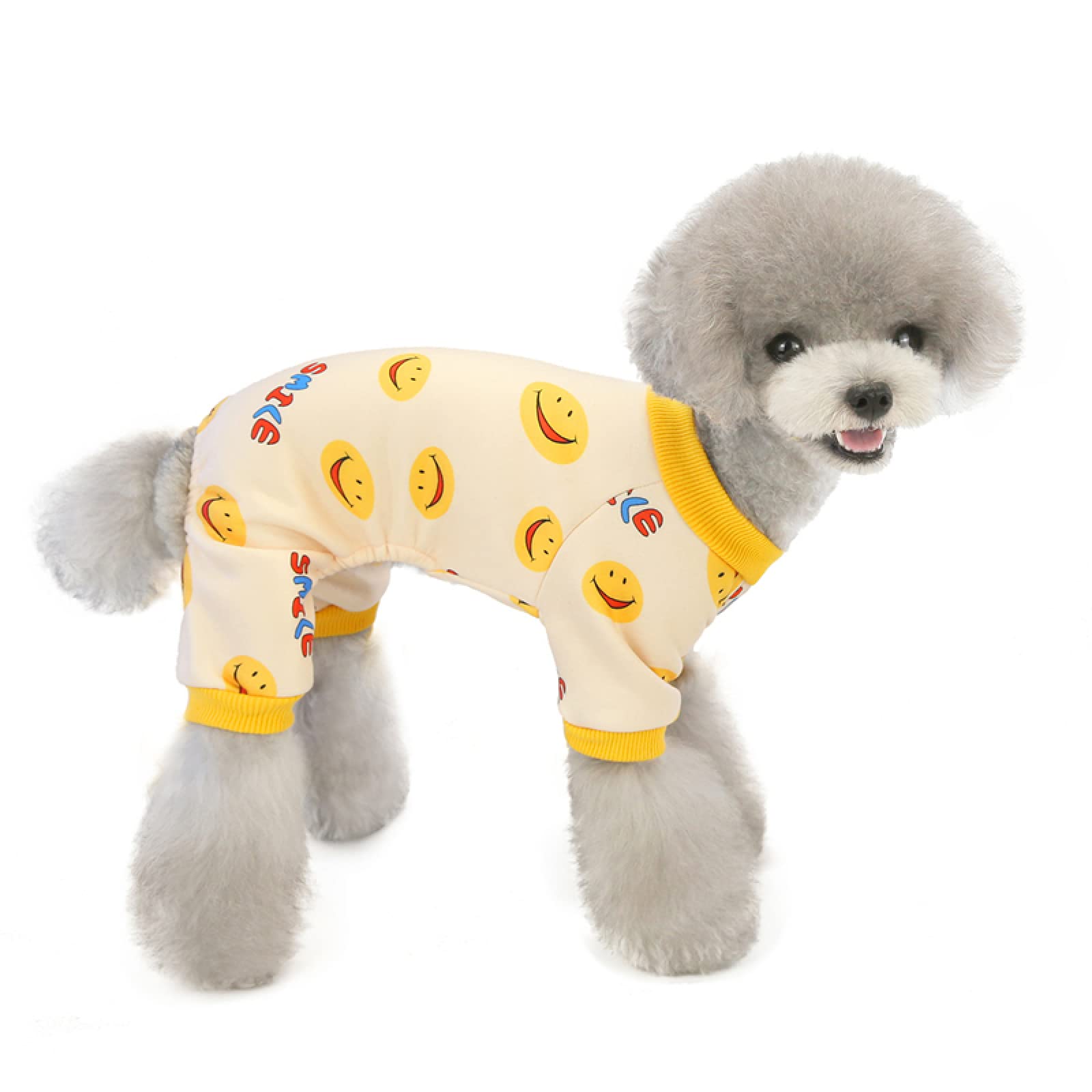 Vêtements de chien en soie de lait doux et chauds à quatre pattes pour chiot en automne hiver