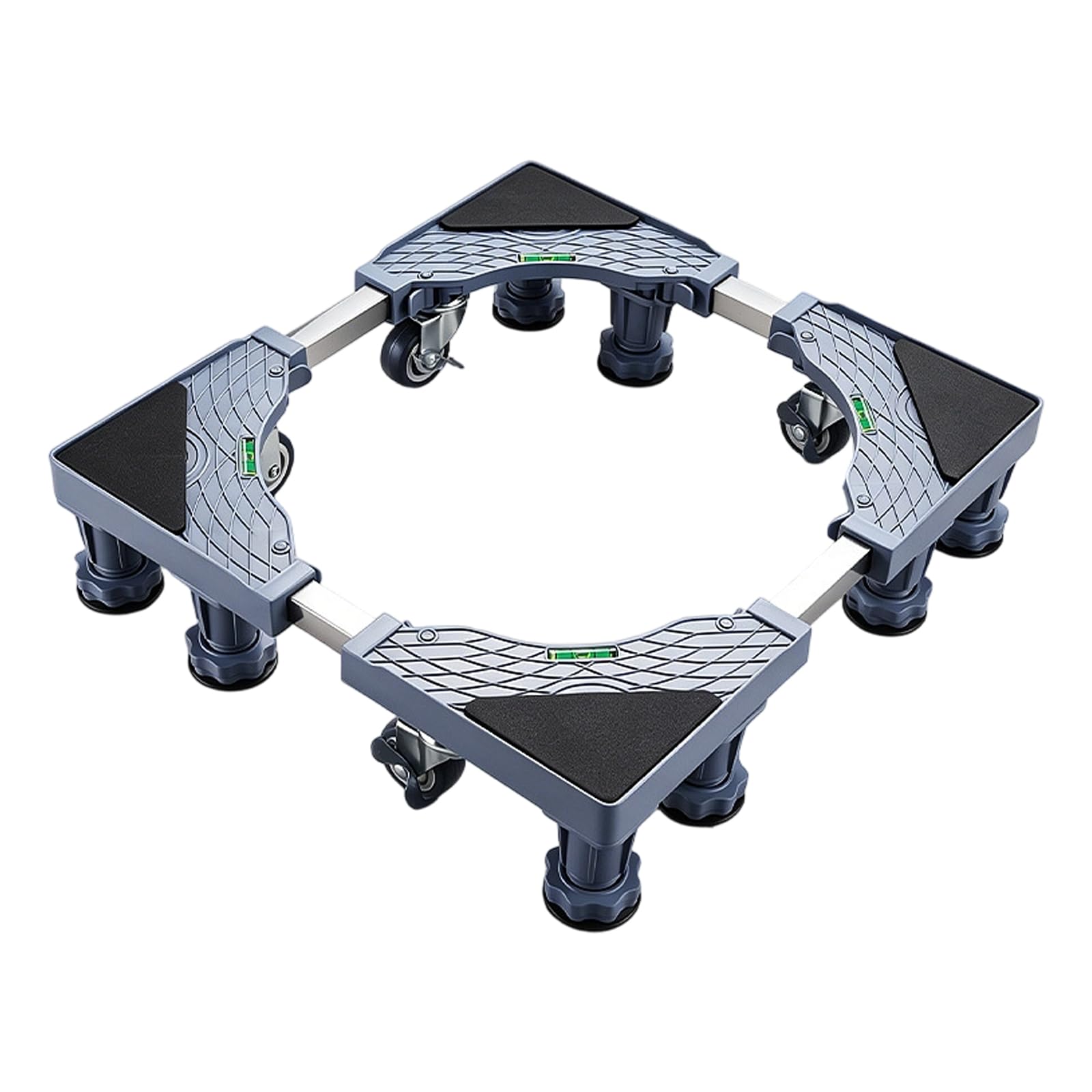 Kaeltsyn 8 Feet 4 Double Whee Not Shaking Washing Machine Feet With Height Leveling Legs Suitable For Quiet Operate Feet