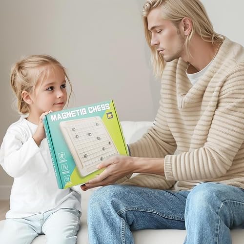 Miniatura 6 de Juego de ajedrez magnético 2024 para familiares y amigos, viajes y tiempo libre, juego de racimo para niños y adultos. Divertido juego de ajedrez