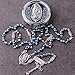 HanlinCC 6mm Glass Pearl Beads Catholic Our Lady of Guadalupe Rosary Necklace for Women and Men with Metal Gift Box (Guadalupe Rosary Blue, Zinc Alloy)