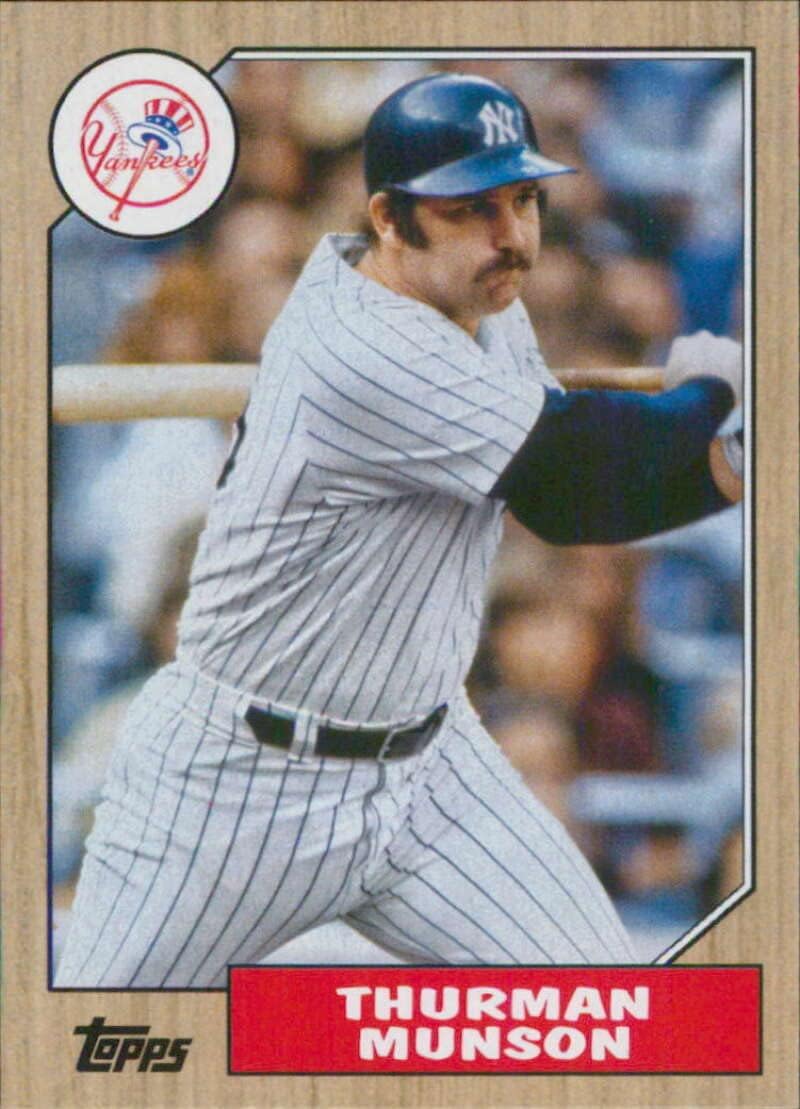 2022 Topps Archives #245 Thurman Munson 1987 Topps NM-MT New York Yankees Baseball