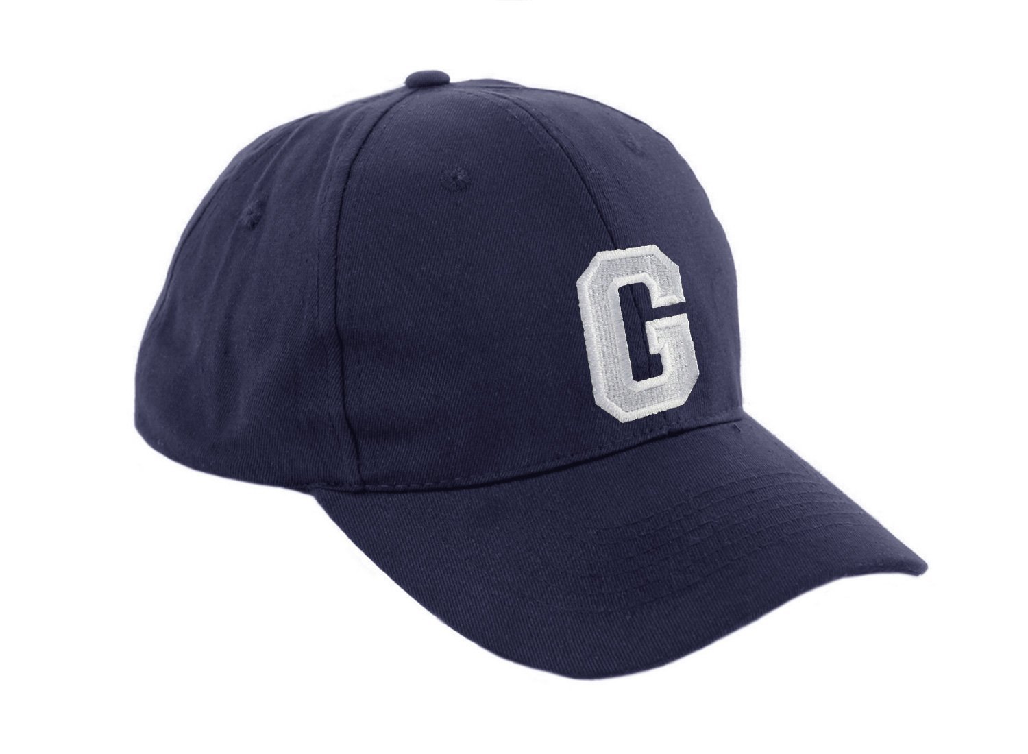MFAZ Morefaz Ltd Gorra de béisbol infantil, diseño con letras A-Z, unisex, color azul marino