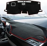 Vista 31 de Cubierta de salpicadero para Corolla 2019, 2020, 2021, 2022, 2023, 2024, 2025, 2026, accesorios antideslizante para consola central (borde negro)