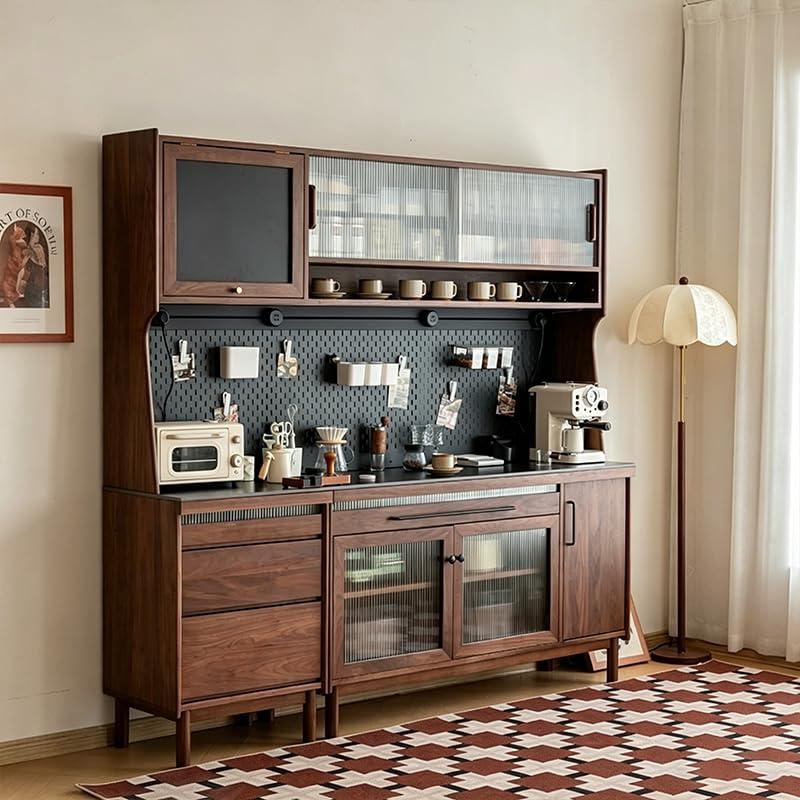MOYUTTCD Mid Century Pantry Storage Cabinet, Luxury Storage Cupboard Pantry