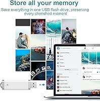 Vista 2 de KEXIN Paquete de 50 unidades flash de 4 GB – 4 GB USB Pen Drive Memory Stick – 50 piezas blanco (4G50PCS)