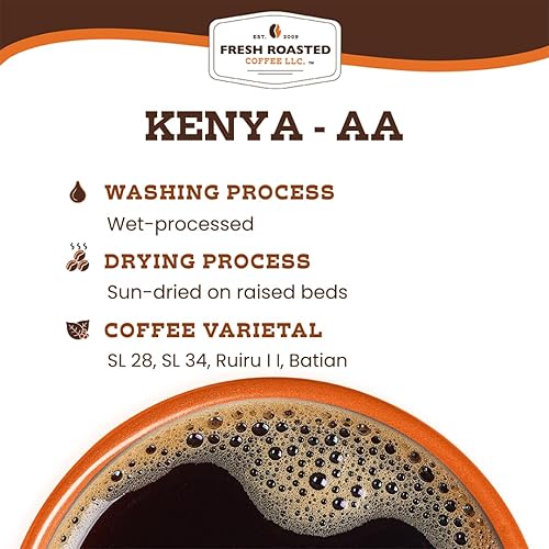 Miniatura 6 de Café de grano entero Kenya AA Nyeri Ichamara LLC. de Fresh Roasted Coffee